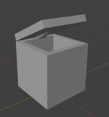 Interactive chest 3D asset